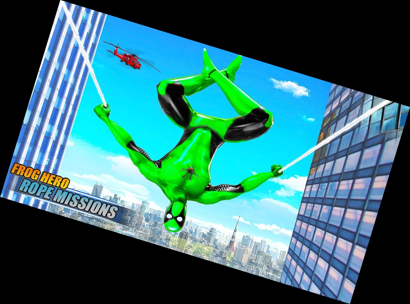 Frosch Seil Held Roboter Gangster