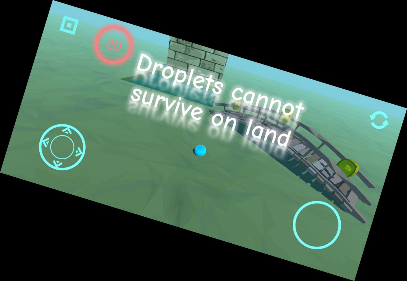 Entspannende Spiele Tropfen