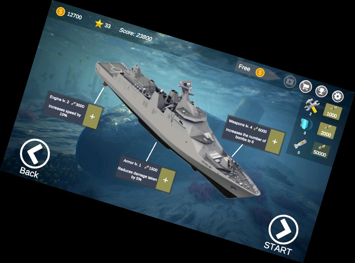 Kriegsschiff - U-Boot-Zer