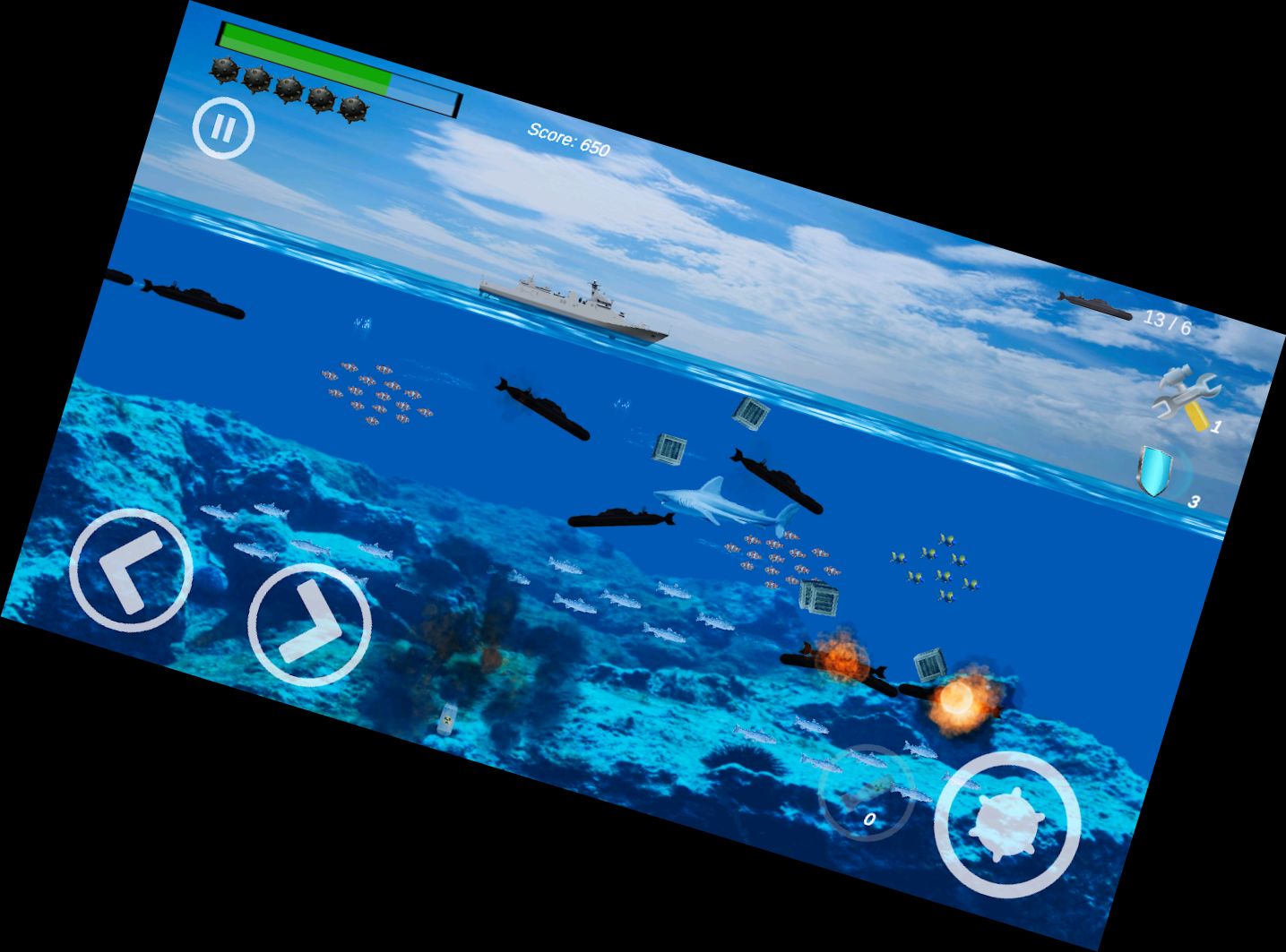 Боевой корабль - Уничтожитель под