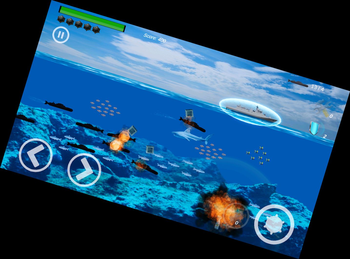 Kriegsschiff - U-Boot-Zer