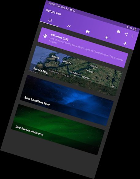 Meine Aurora-Vorhersage Pro