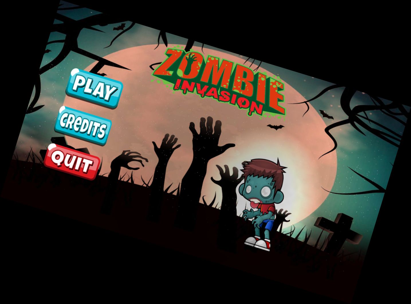 Invasión Zombie: Plataforma 2D