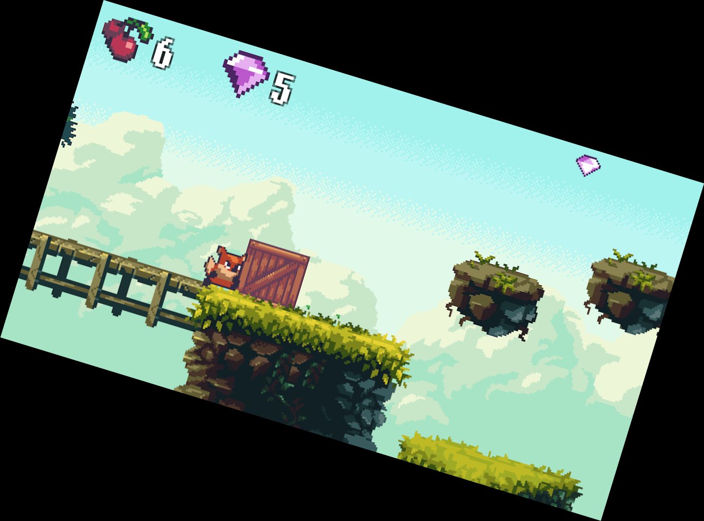 Sonnige Land Spaziergang