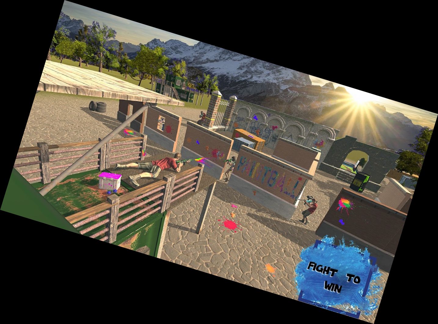 3D Paintball Combat Arena