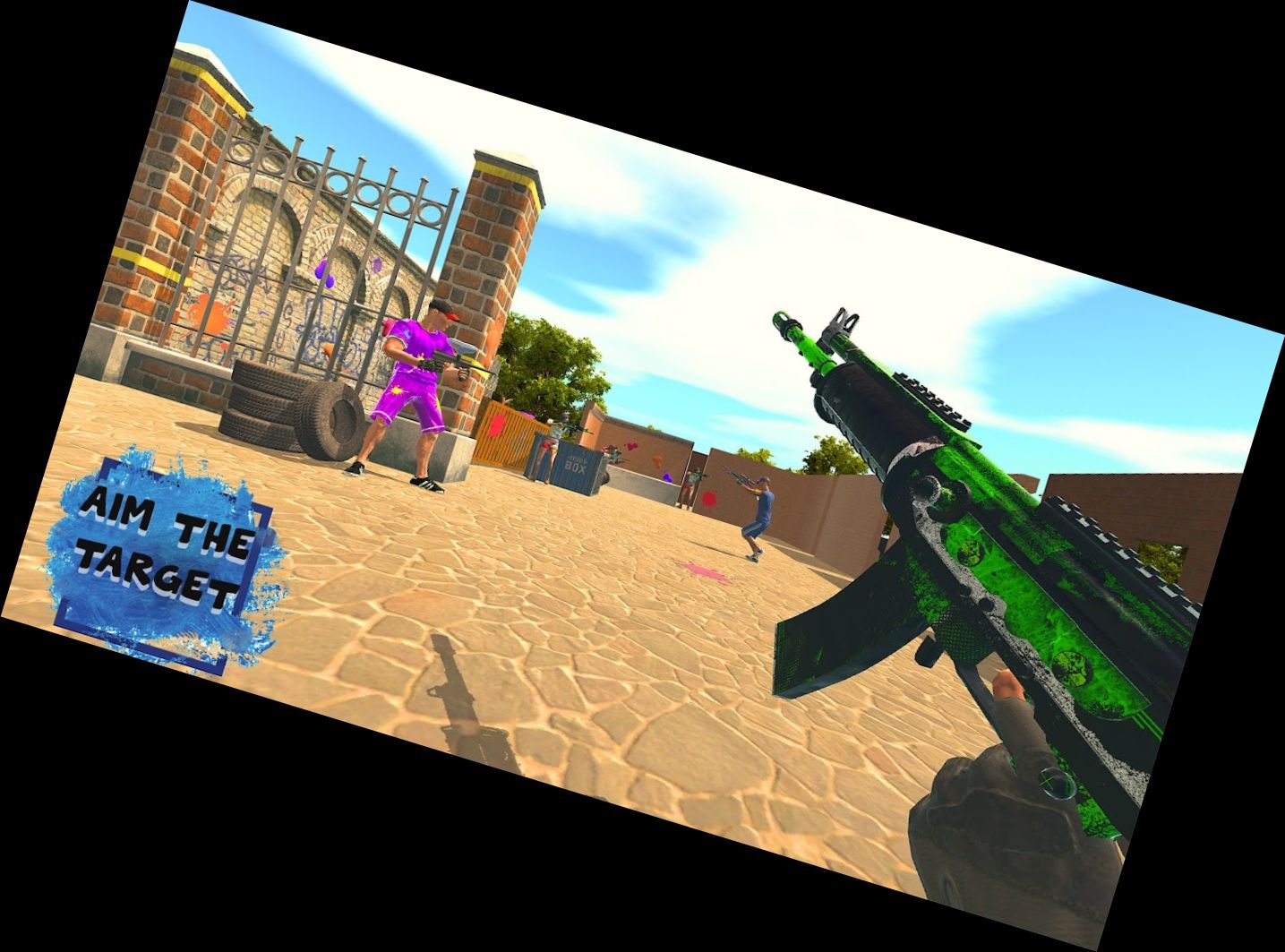 3D Paintball Combat Arena