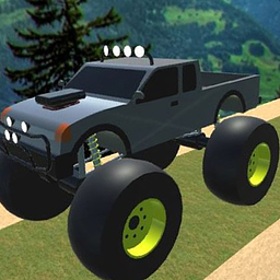 Mountain Climb Monster Truck Racing