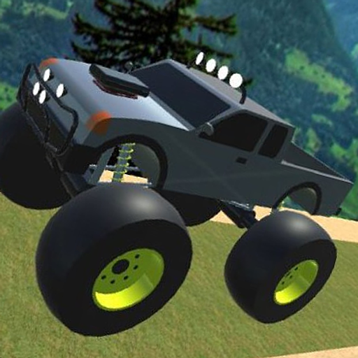 Mountain Climb Monster Truck Racing