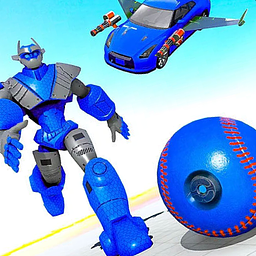 Roboter-Spiel: Baseball-Roboter-Auto