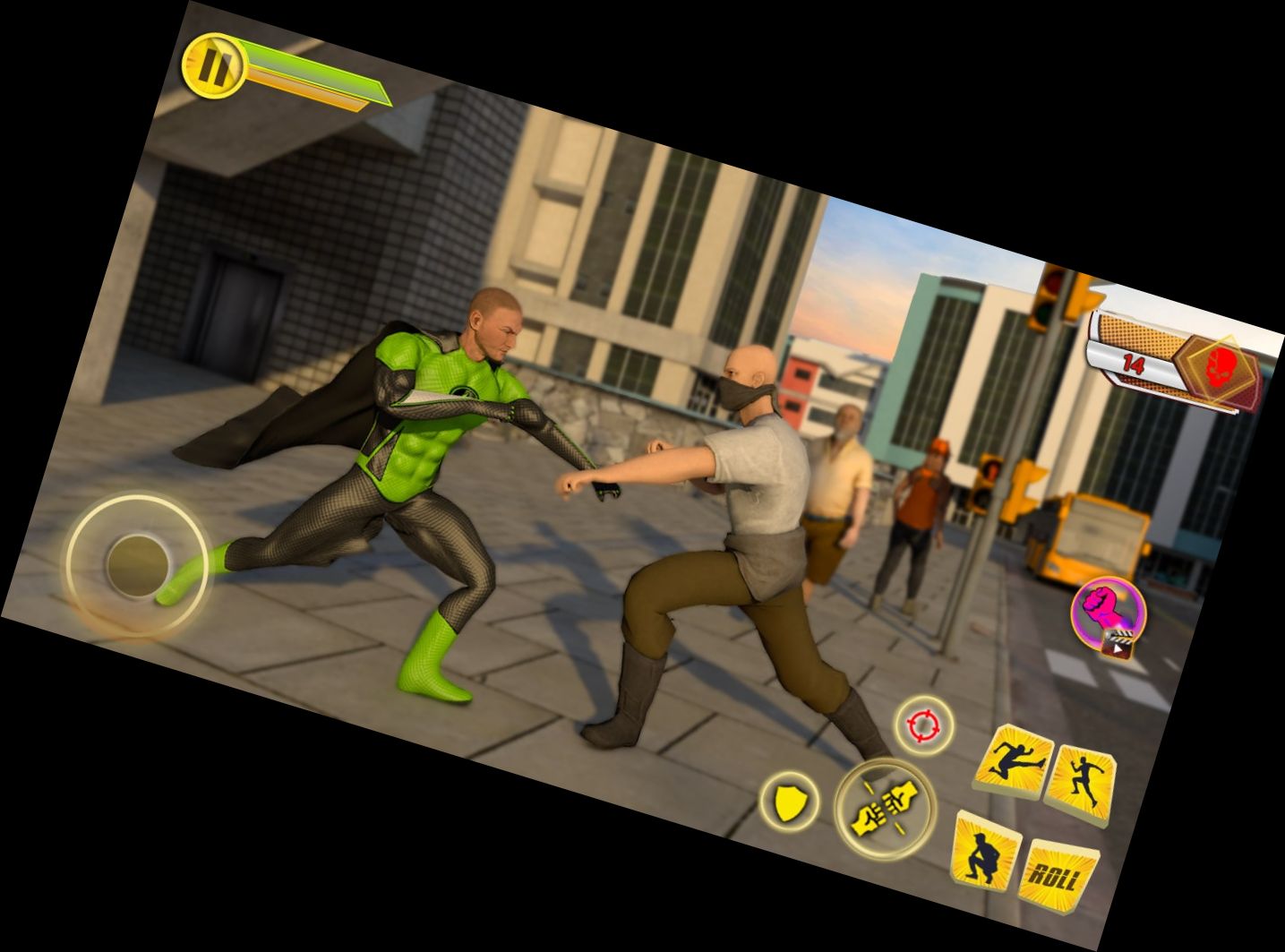 Urban Warrior Rope Hero 3D Game