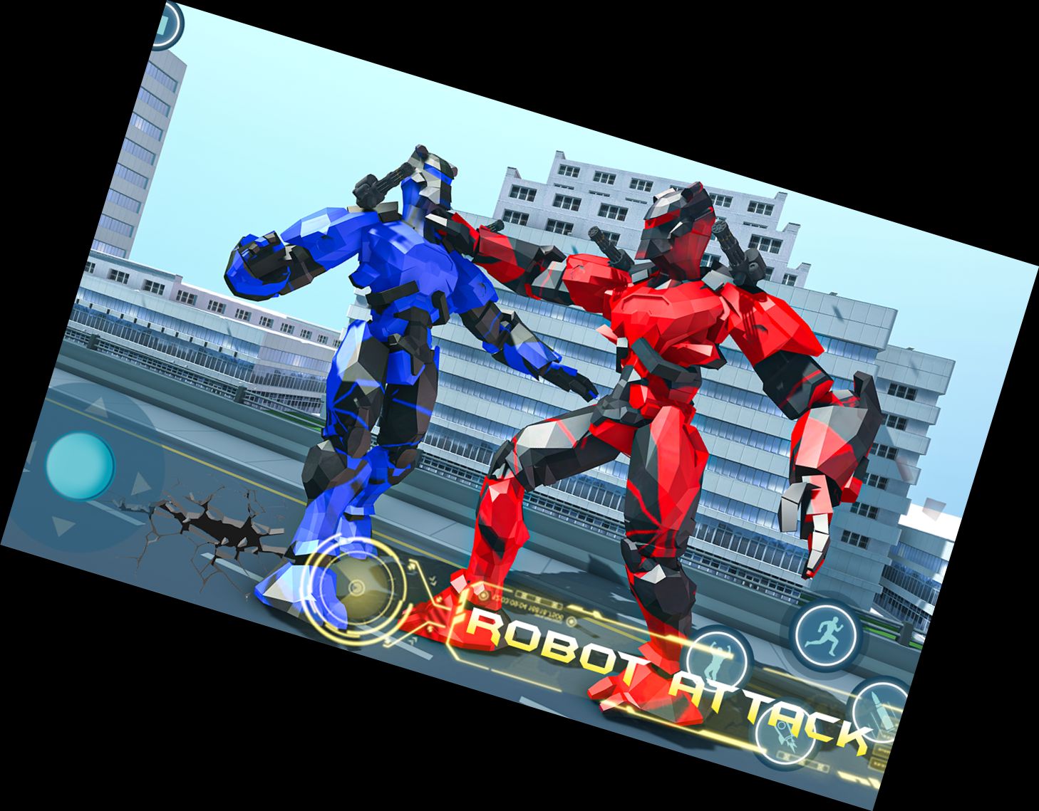 Fliegendes Bike Roboter Transformierung