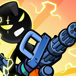 Mann aus Streichholz und Gewehr: