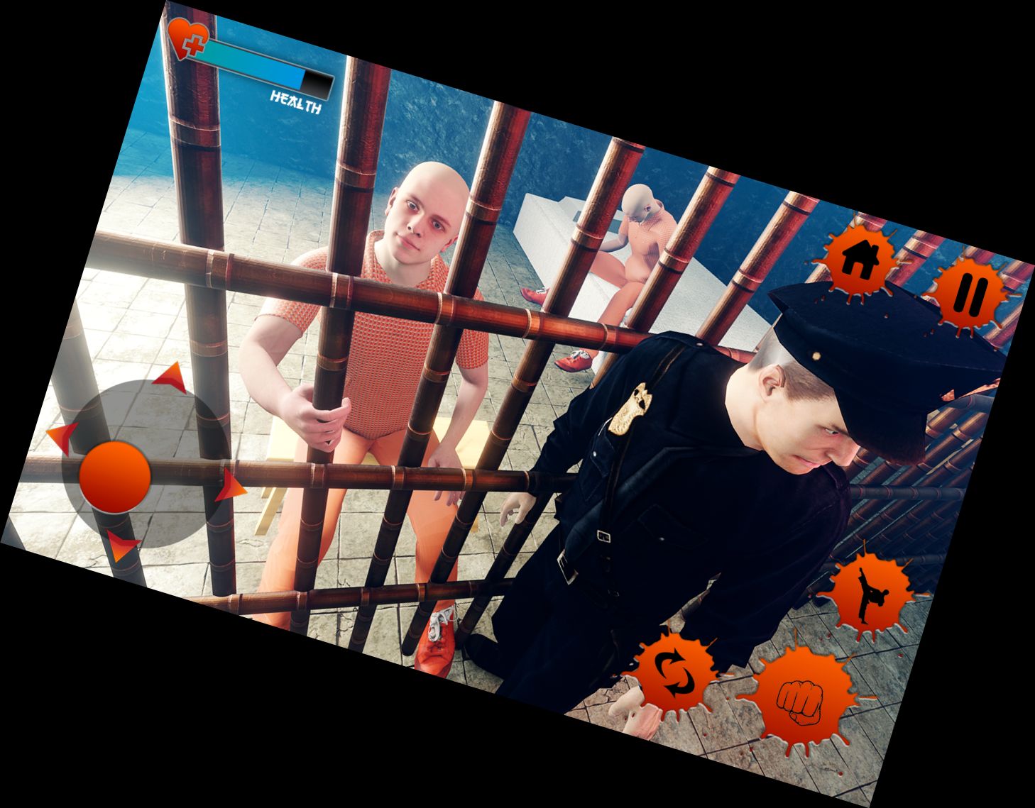 Gefängnis-Kampf-Spiel: H