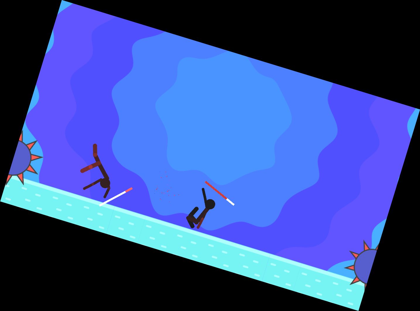 Stickman-Knockout-Krieger - Ragdoll-Kampf