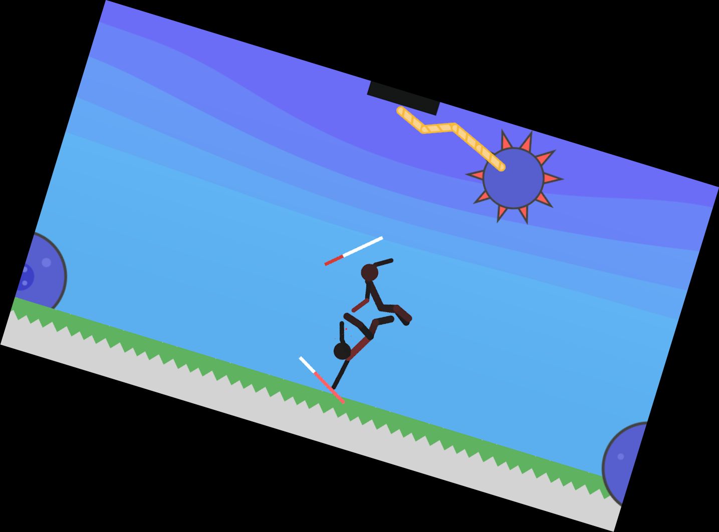 Stickman-Knockout-Krieger - Ragdoll-Kampf