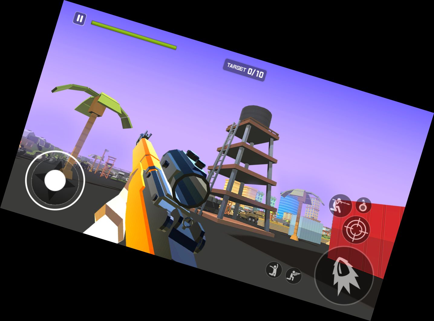 Taschen-Ego-Shooter-Spiel