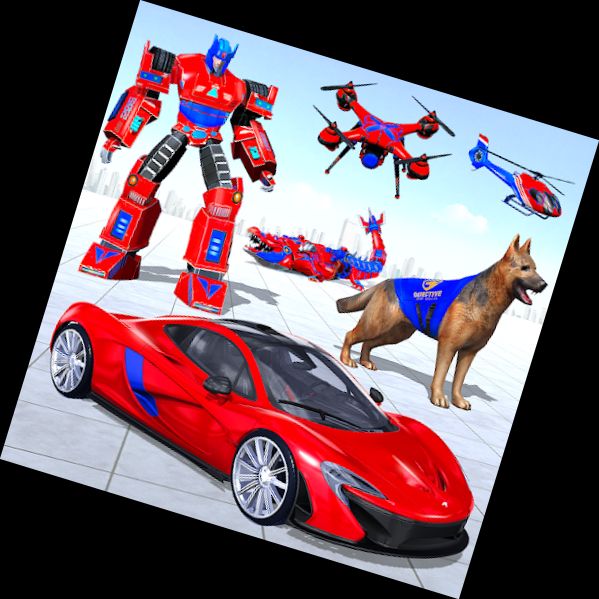 Polizeihund-Drohne-Rob