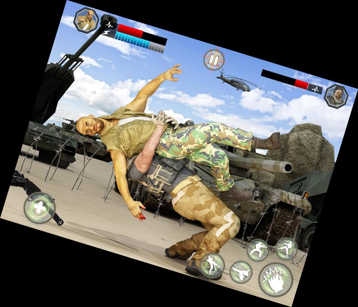 US Military Combat Karate Fighter Game