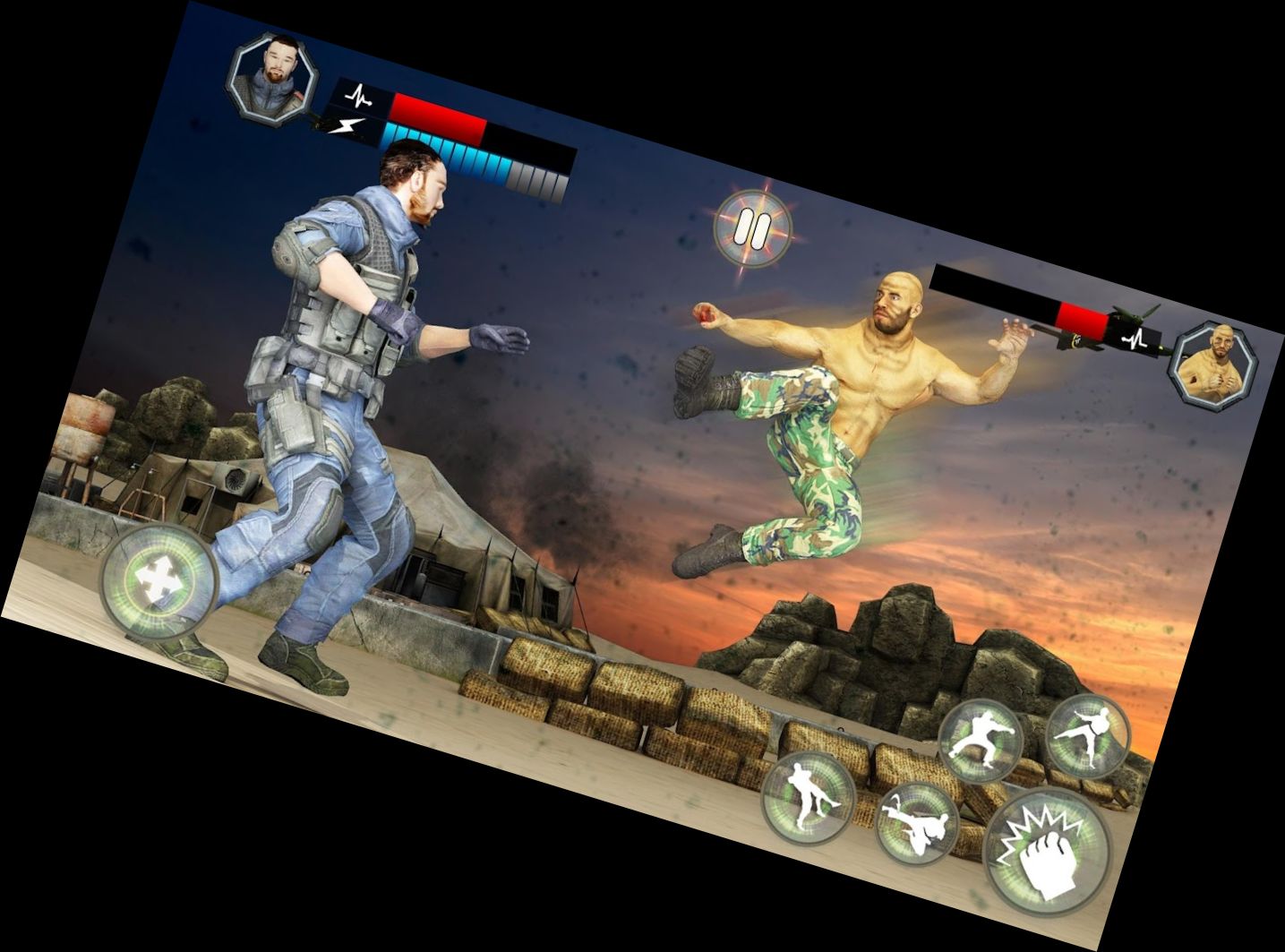 US Military Combat Karate Fighter Game