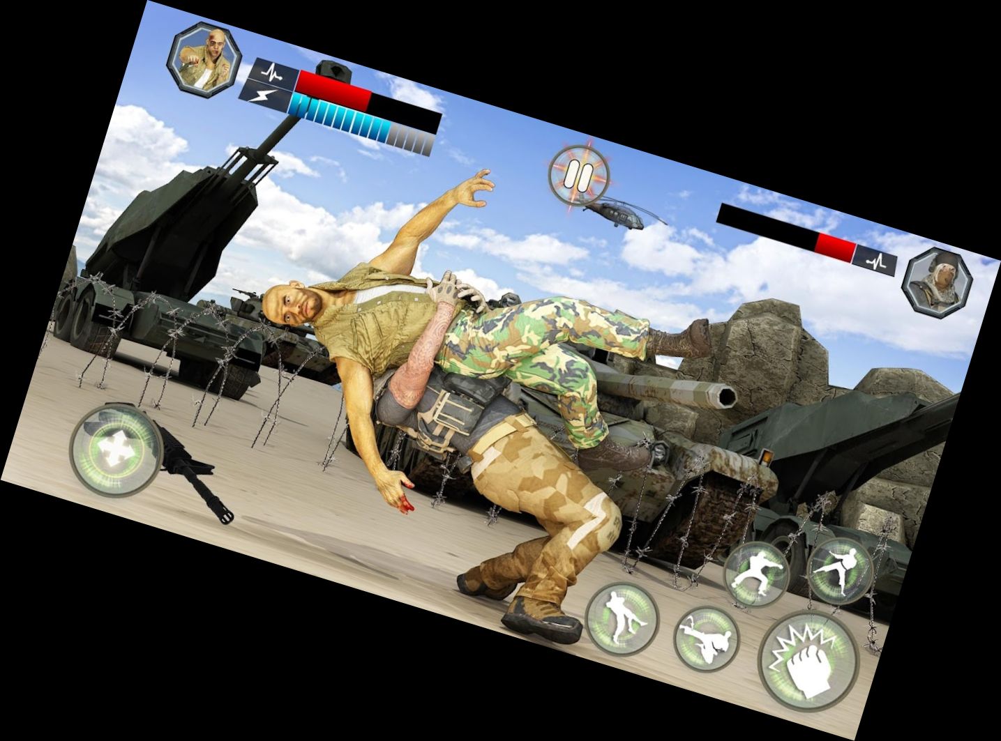 US Military Combat Karate Fighter Game