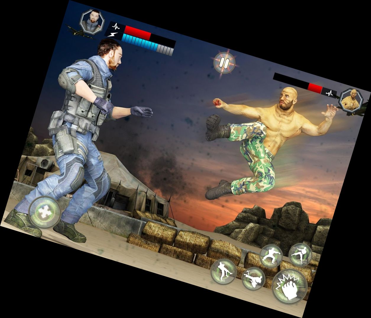 US Military Combat Karate Fighter Game