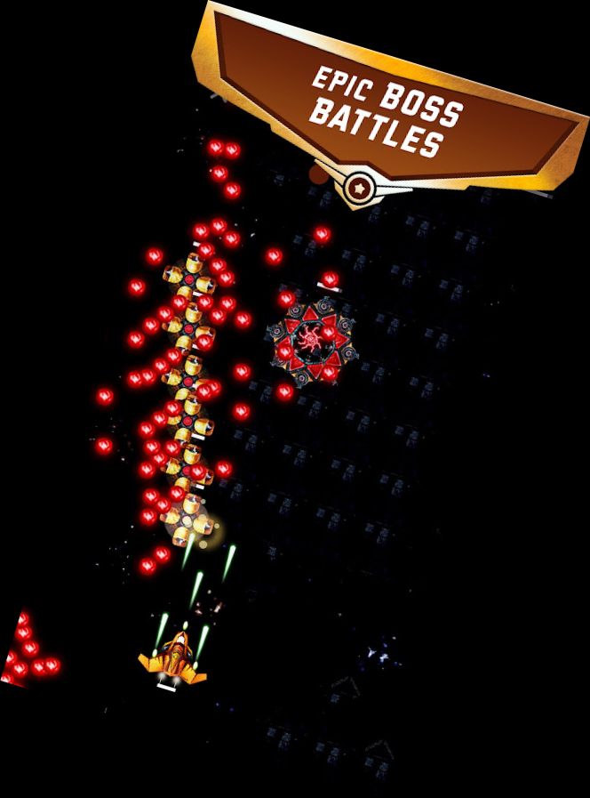 Weltraum-Schießen Bullet Hell WVZ