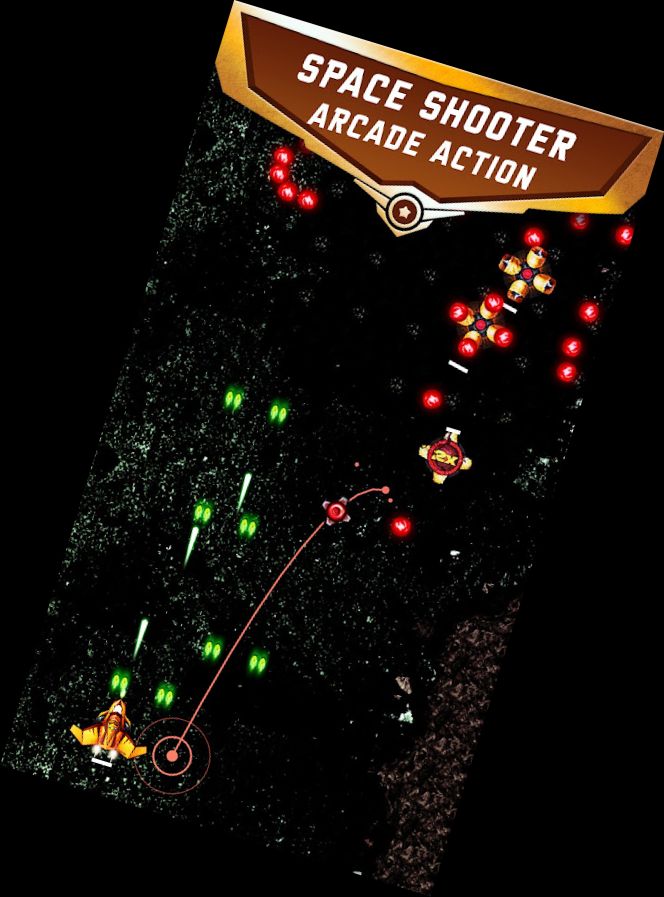 Weltraum-Schießen Bullet Hell WVZ