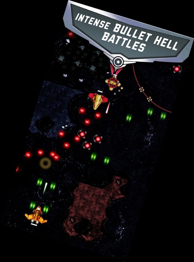 Weltraum-Schießen Bullet Hell WVZ