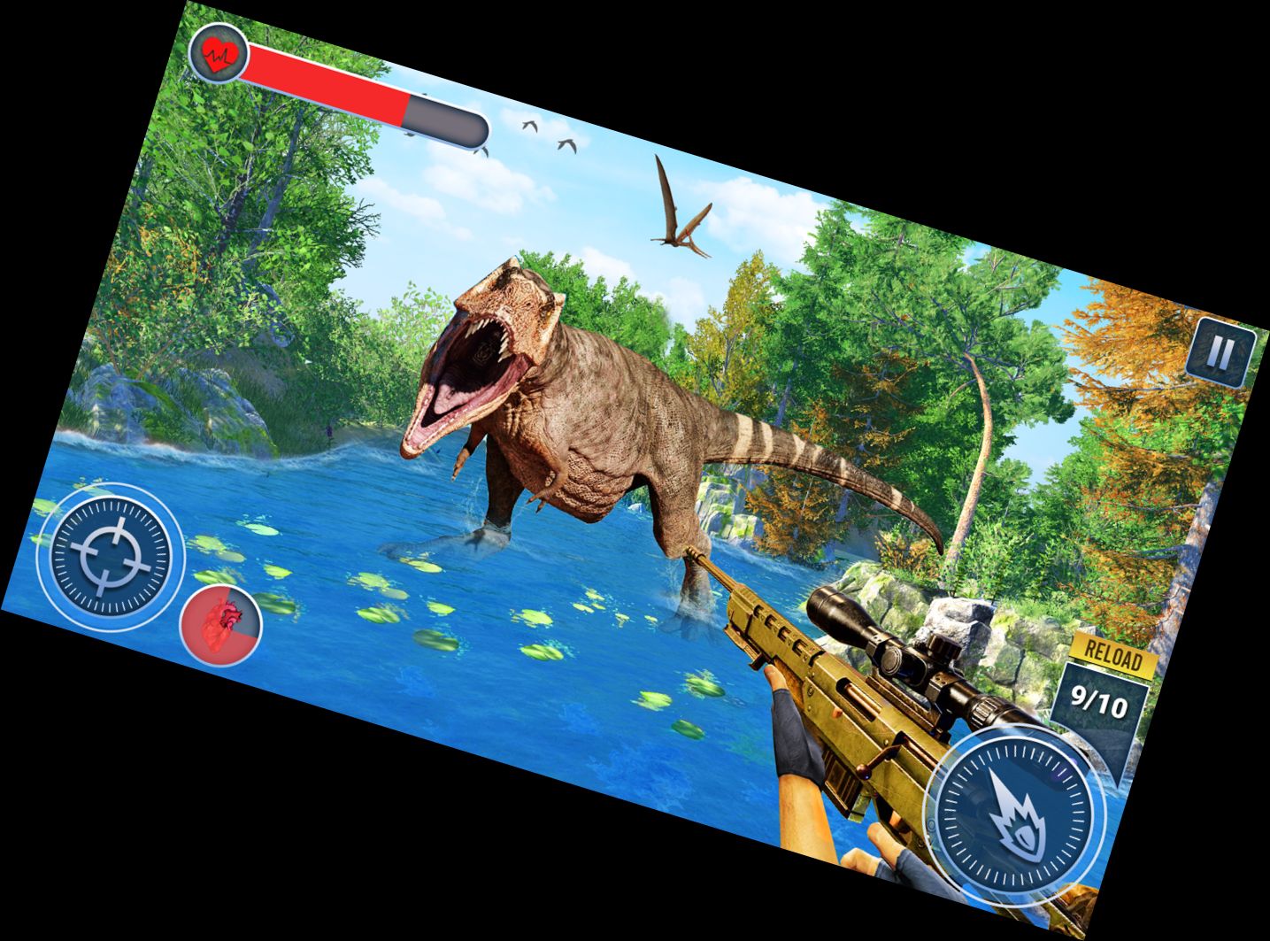 Dinosaur Jagd Spiel 3D