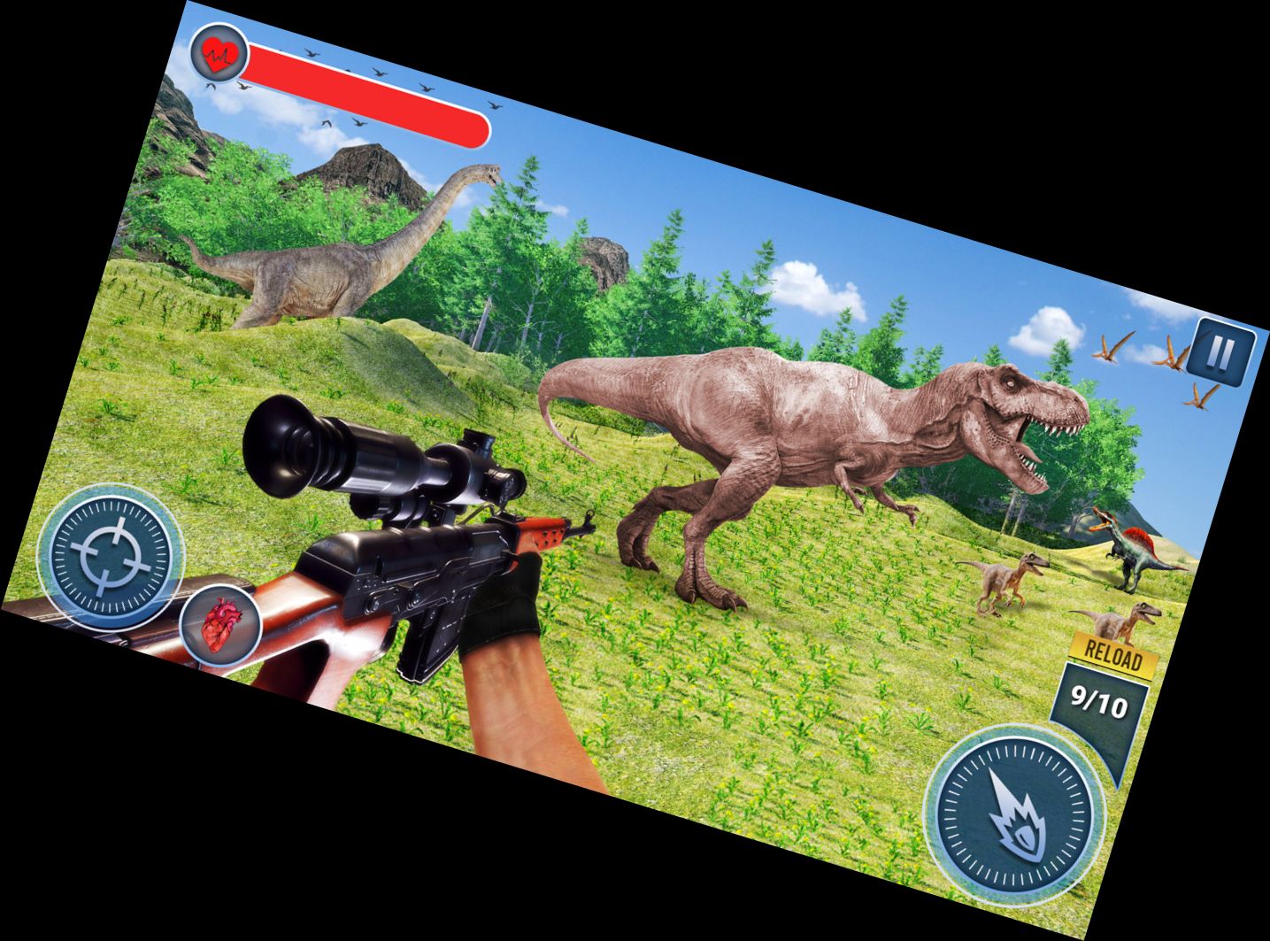 Juego de Caza de Dinosaurios