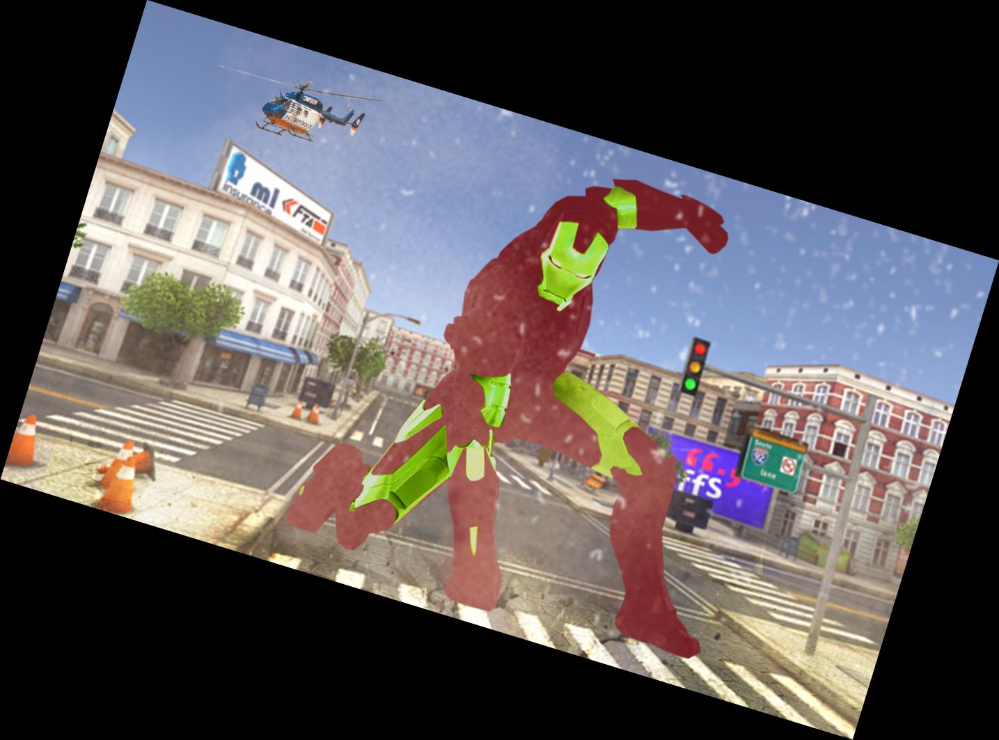 Roboter-Helden-Rettungsmission-Spiel