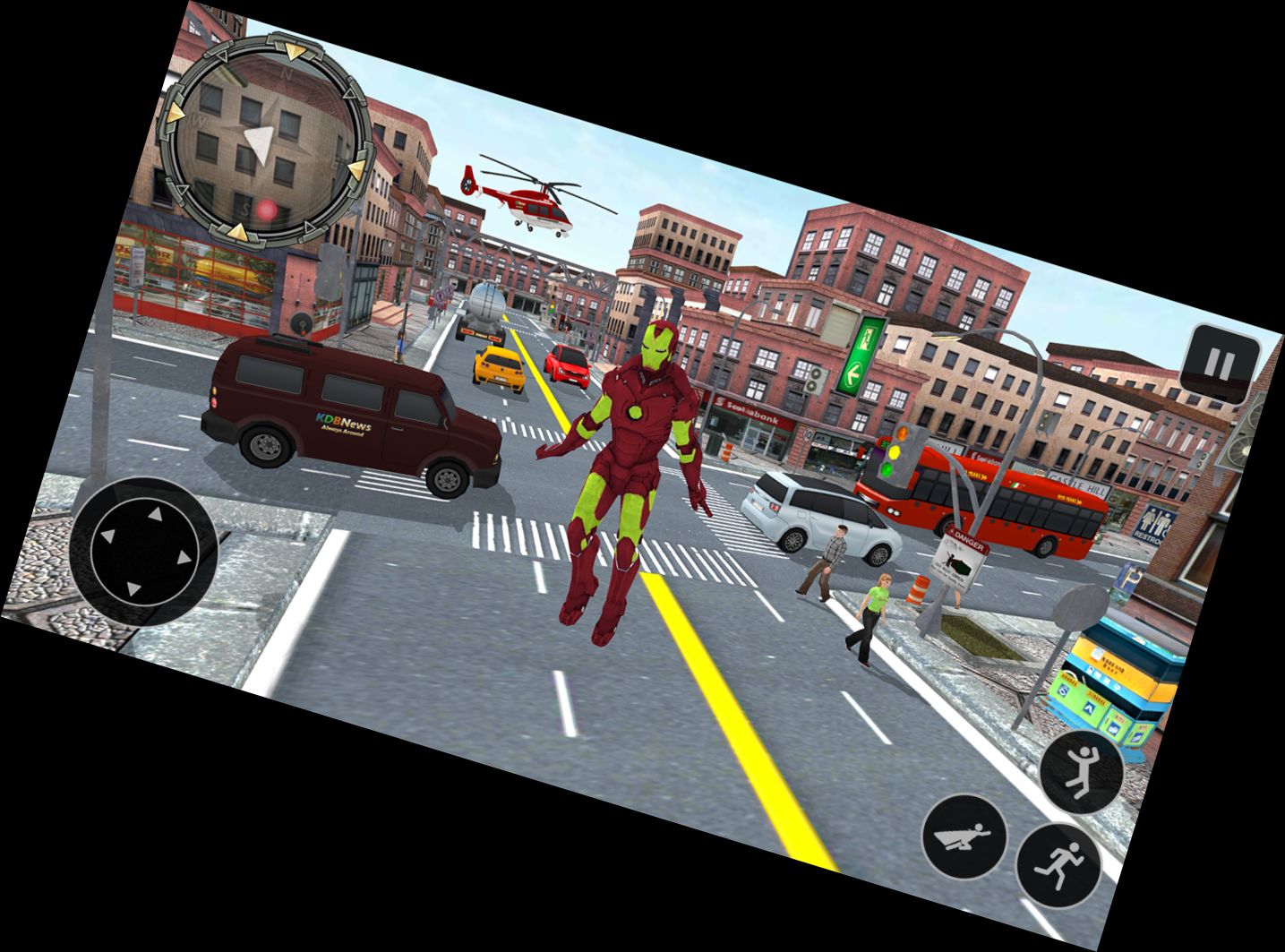 Roboter-Helden-Rettungsmission-Spiel