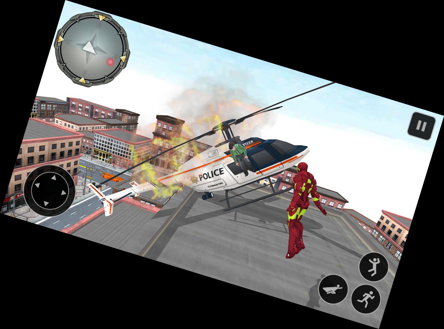 Roboter-Helden-Rettungsmission-Spiel