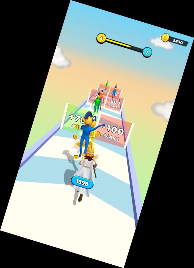 Menschliche Evolution Lauf 3D