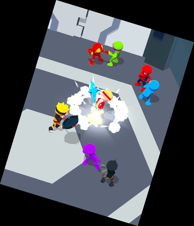 3D-Stickman-Meister - Straßengang-Kä