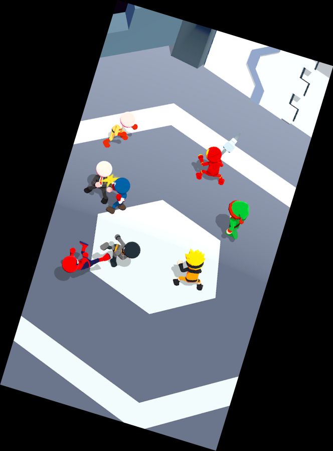 3D-Stickman-Meister - Straßengang-Kä