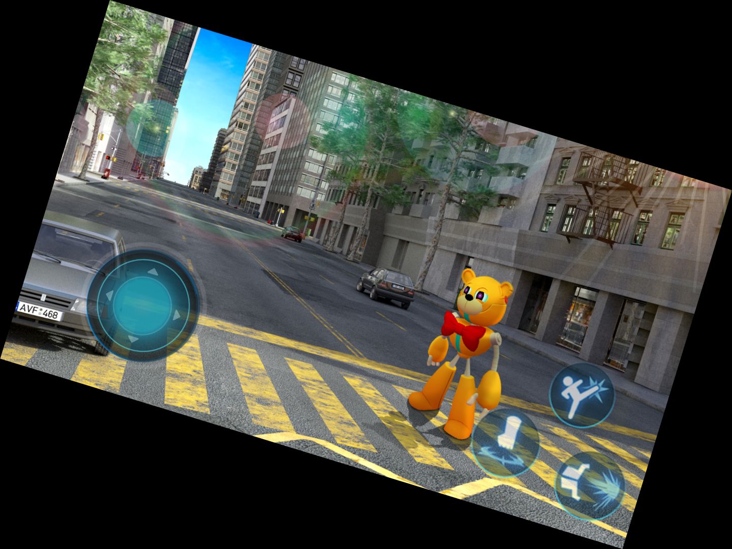 Ведмідь-герой на мот