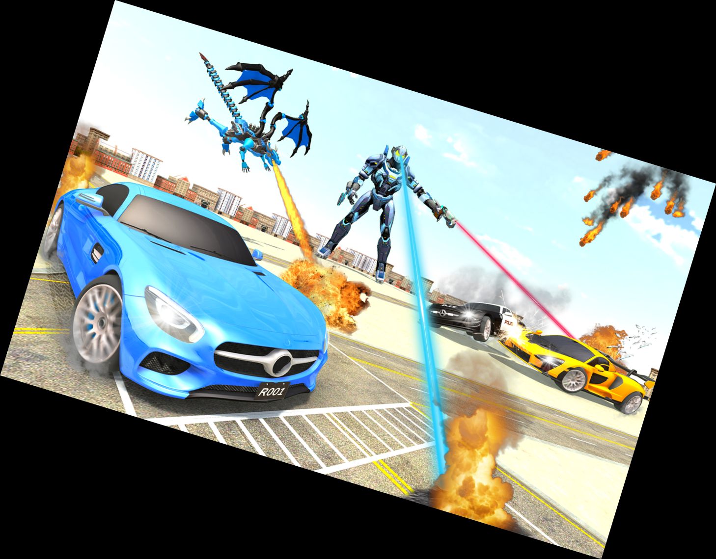 Летающий Робот Машина Трансформ