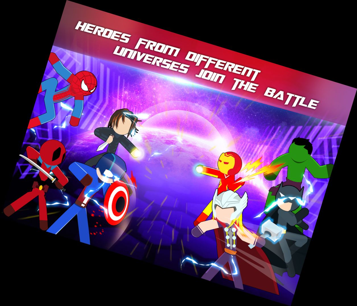 Super-Stickman-Helden-Kampf