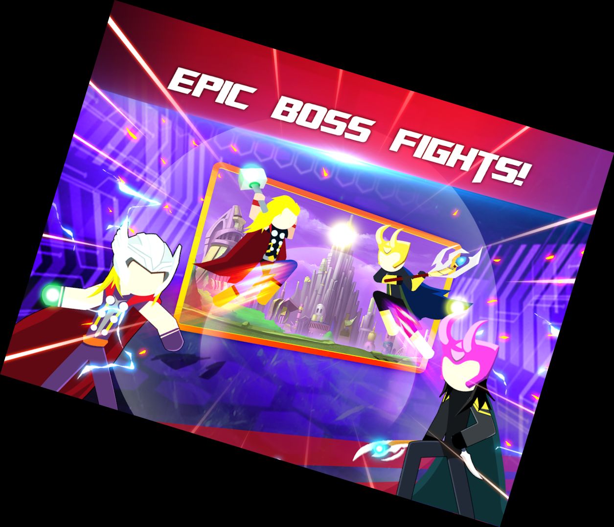 Super-Stickman-Helden-Kampf