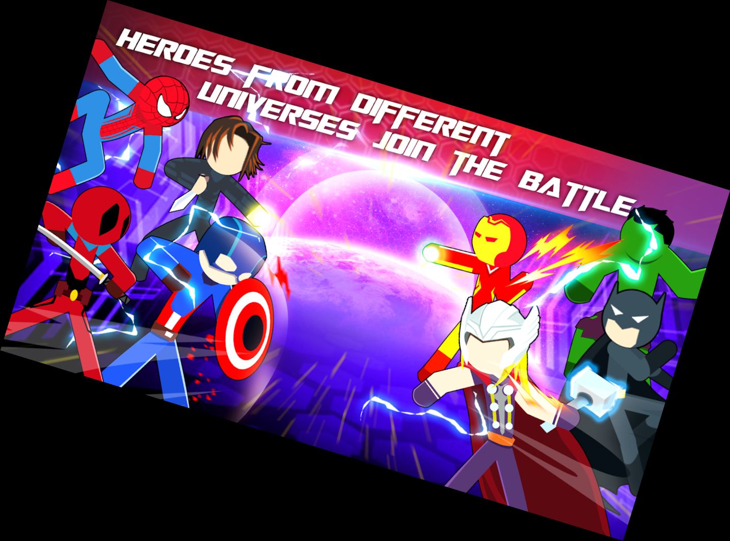 Super-Stickman-Helden-Kampf