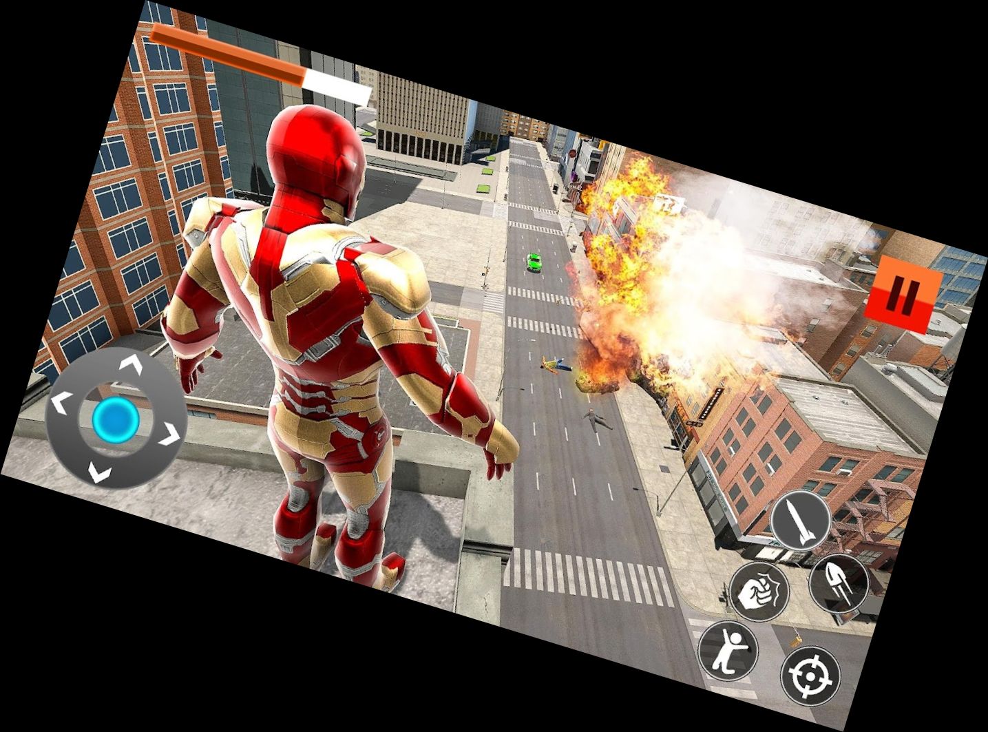 Eiserner Superheld Gegen Stadtbanden