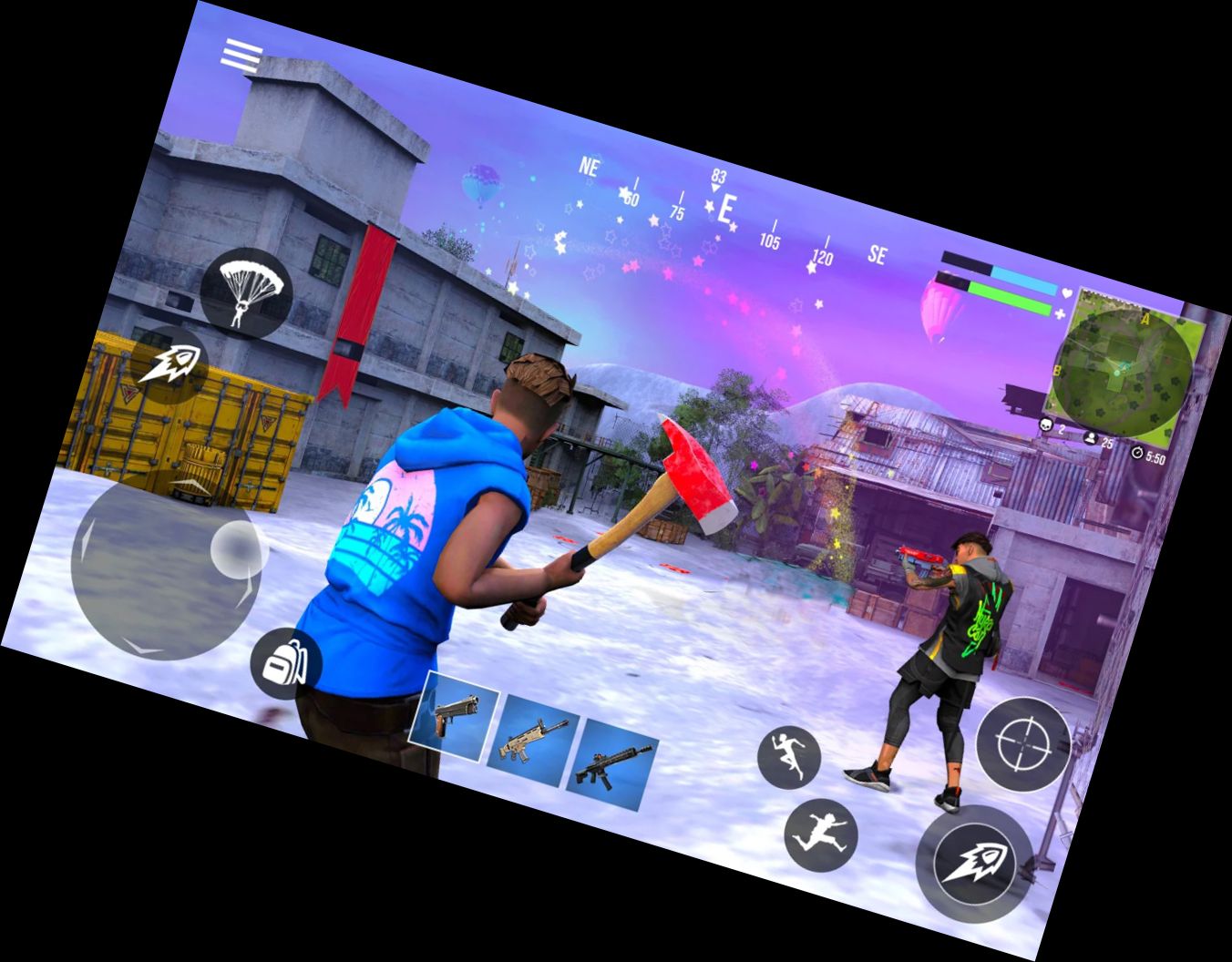 Trupp Nacht Feuer Battle Royale