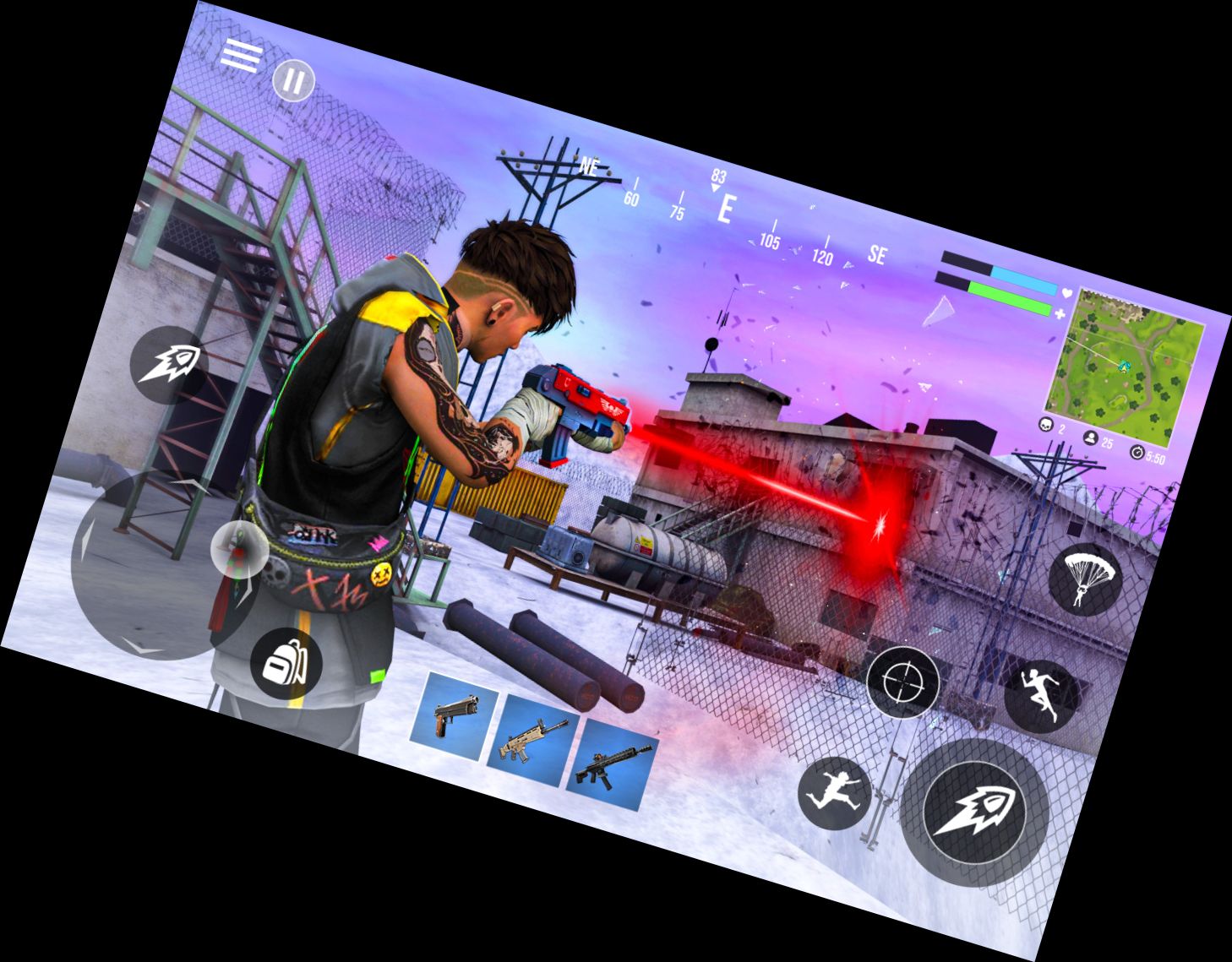 Trupp Nacht Feuer Battle Royale