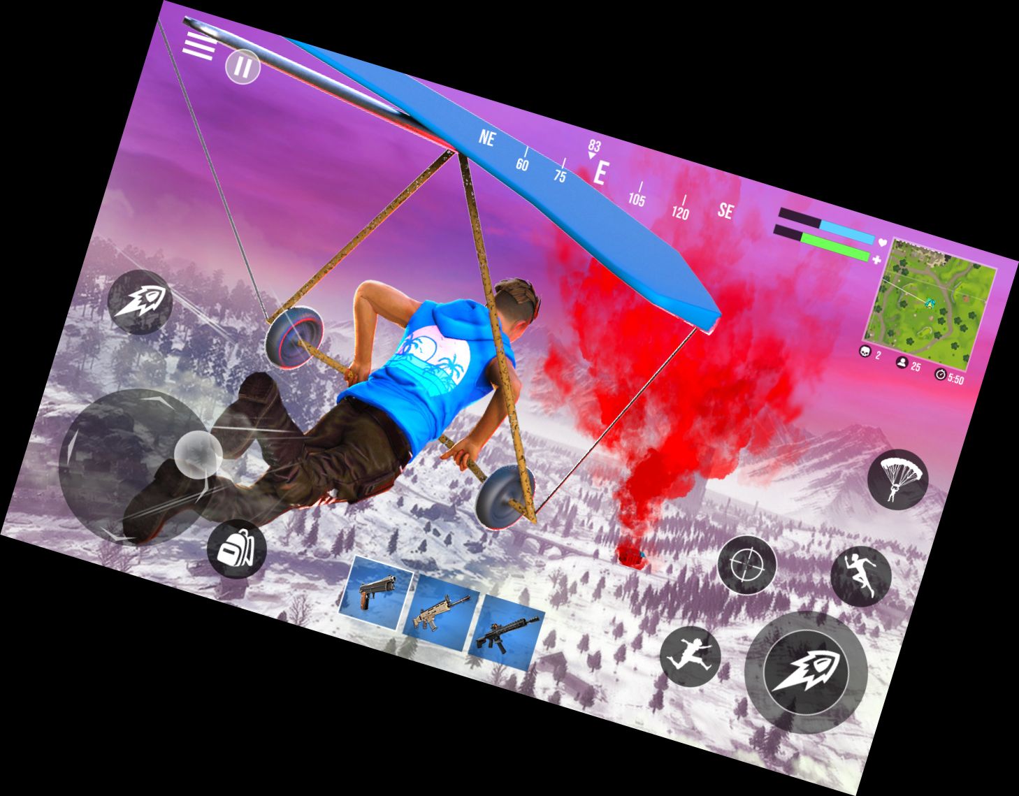 Trupp Nacht Feuer Battle Royale