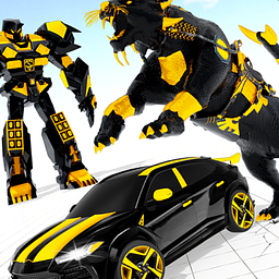 Robot Panther Police Car Simulator Games