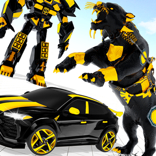 Robot Panther Police Car Simulator Games