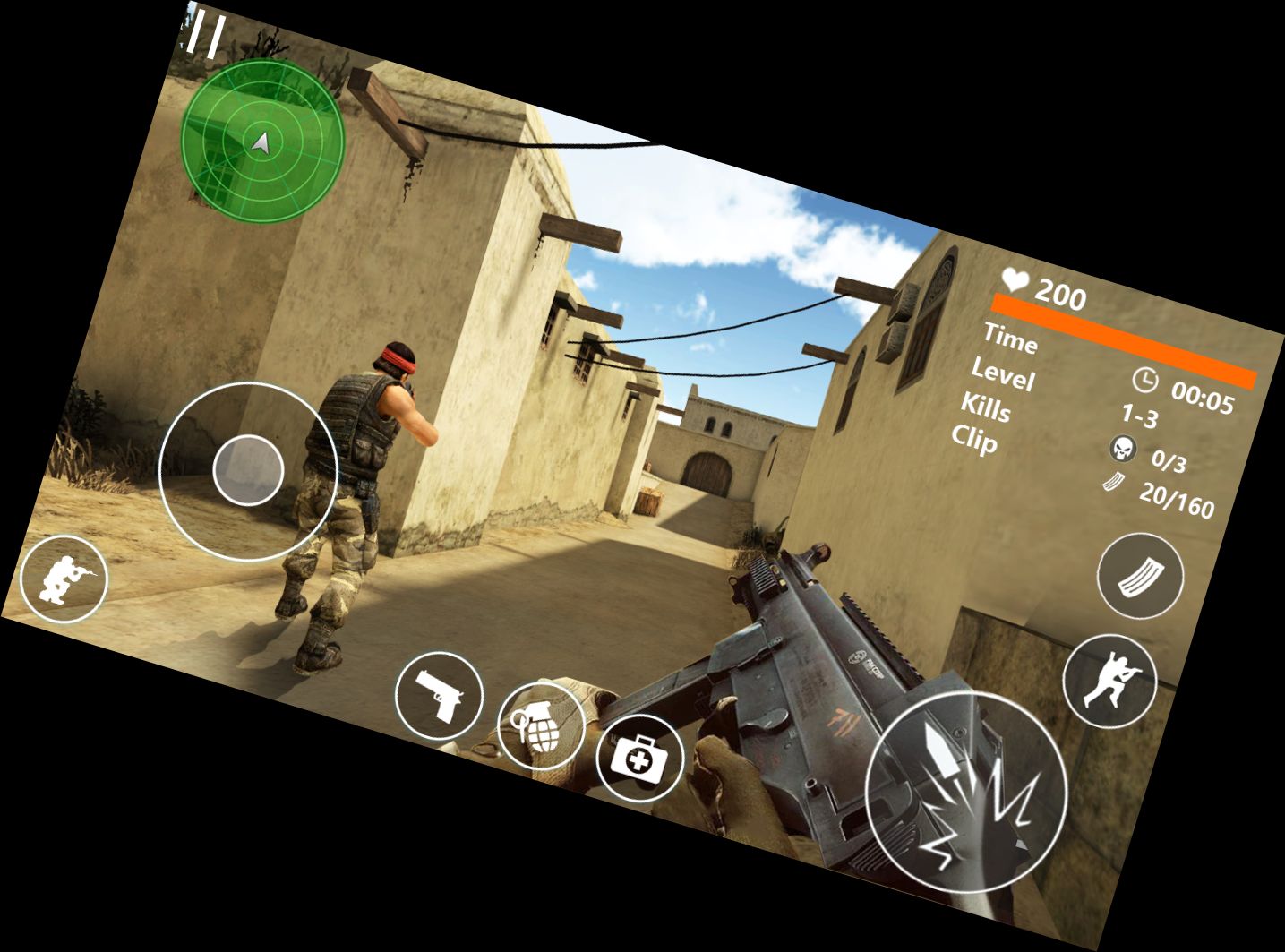 Ego-Shooter-Angriff Missionen