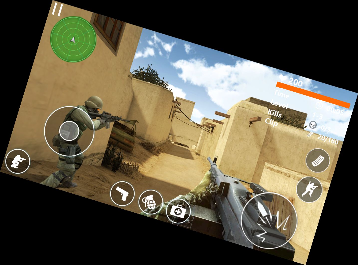 Ego-Shooter-Angriff Missionen