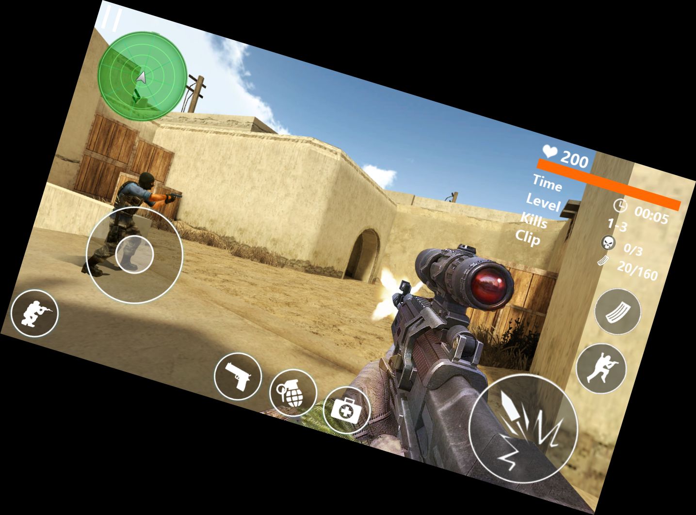 Ego-Shooter-Angriff Missionen